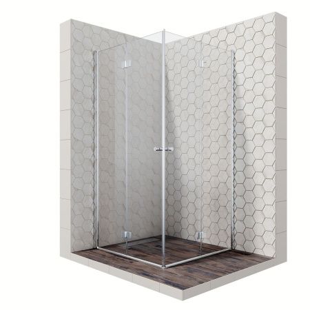 Душевой уголок Ambassador Diamond 12011110 100х100 стекло прозрачное профиль хром без поддона