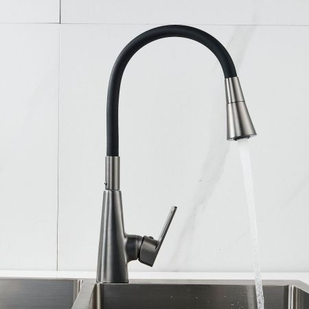 Смеситель для кухни Raffine F313T-3 на мойку оружейная сталь