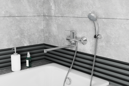 Смеситель для ванны Rush Edge ED7735-51 настенный хром