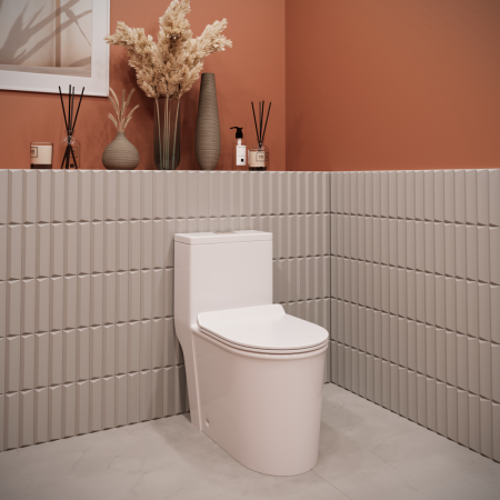 Унитаз-компакт напольный с бачком Stella Polar Куэнка SP-00001878 белый с сиденьем микролифт душевой смыв