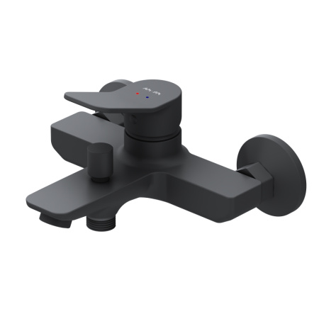 Смеситель для ванны и душа Am.Pm X-Joy F85A10022 настенный черный без термостата