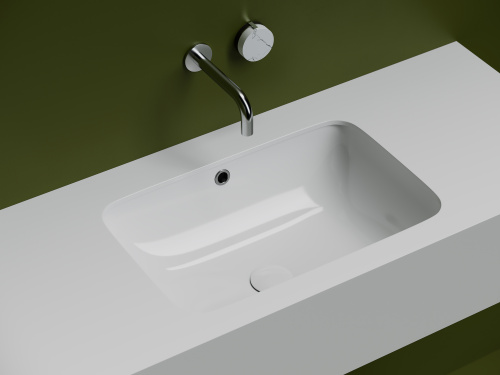 Раковина Ceramica Nova ELEMENT 54 см CN7018 встраиваемая цвет белый - фото 2