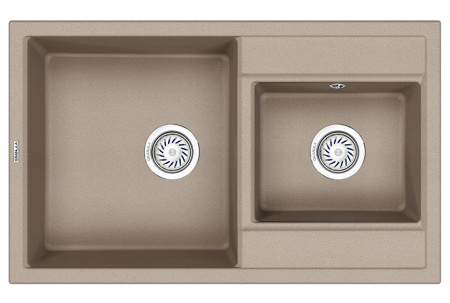 Кухонная мойка Granula 8201, ПЕСОК 82х50 цвет бежевый поверхность матовая