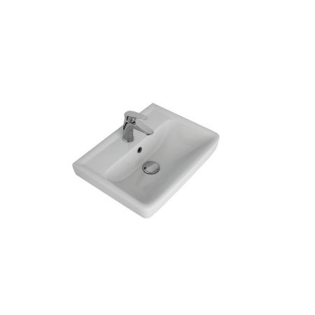 Раковина керамическая Dreja Mini 641785 60х40 подвесная цвет белый 1 отверстие под смеситель