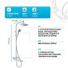 Душевая стойка Hansgrohe Vernis Shape 26286000 настенная цвет хром