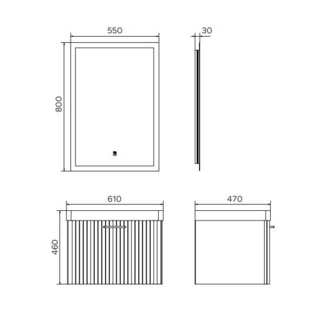 Тумба с раковиной Comforty Ангара 00-00021034CF 60х50 подвесная цвет бежевый