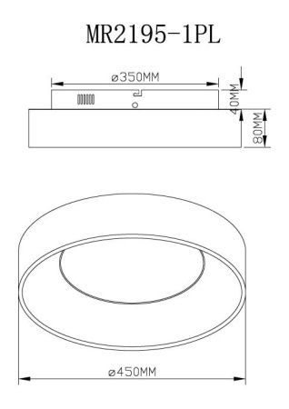 Светильник потолочный Myfar Shannon (Сханнон) MR2195-1PL