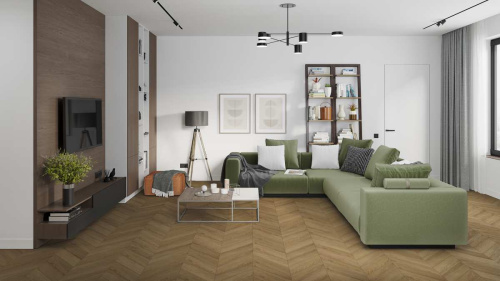 Кварцвиниловая плитка Damy Floor CHEVRON LVT DF04-Ch-LVT Лувр - фото 2