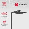 Душевая стойка Agger Great A2893344 настенная цвет черный