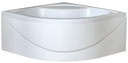Душевой уголок Royal Bath BK RB100BK-C-CH 100х100 стекло рифленое профиль хром с поддоном