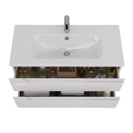 Тумба под раковину LeMark Miano LM06M100T 100х40 подвесная цвет белый