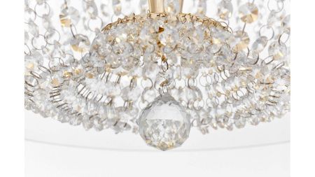 Люстра подвесная Lumina Deco Disposa (Диспоса) LDP 7018-500 PR+F.GD
