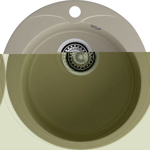 Кухонная мойка Granfest Rondo R-480 топаз 48х48 цвет серый поверхность матовая