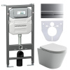 Инсталляция с кнопкой + унитаз + шумоизоляция Ceramica Nova CN6000_1002M_1000