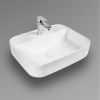 Раковина из сантехнического фарфора Bond Cube S13-500 50х40 накладная цвет белый 1 отверстие под смеситель
