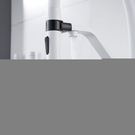 Смеситель для кухни Shevanik S278C на мойку белый