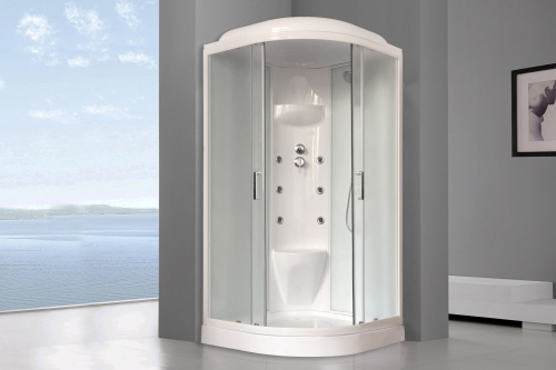 Душевая кабина Royal Bath НК RB90HK7-WC 90х90 четверть круга с крышей - фото 2