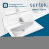 Раковина из сантехнического фарфора Santek Элина WH501619 80х50 накладная цвет белый