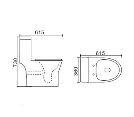 Унитаз-компакт напольный с бачком Stella Polar Мурсия SP-00001858 белый с сиденьем микролифт безободковый душевой смыв