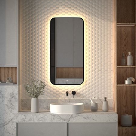 Зеркало с подсветкой Defesto AURA DF 2975S 50х100 подвесное