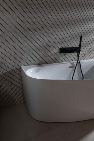 Ванна акриловая Allen Brau Priority 2.31005.20B 160х80 пристенная асимметричная с ножками