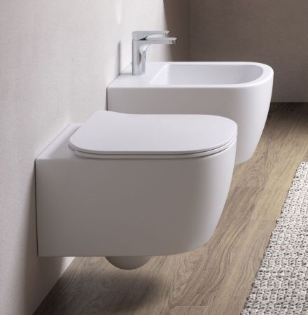 Унитаз подвесной Hidra Faster FAWR30SET/006 цвет белый с сиденьем микролифт смыв торнадо