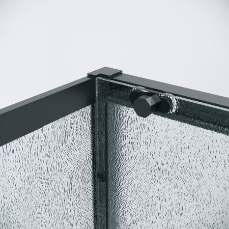 Душевой уголок Grossman Style 120.K33.05.1090.21.02 100х90 стекло текстурное профиль черный без поддона