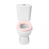 Унитаз-компакт напольный с бачком Santek Каспер 1WH501847 белый/розовый с сиденьем каскадный смыв