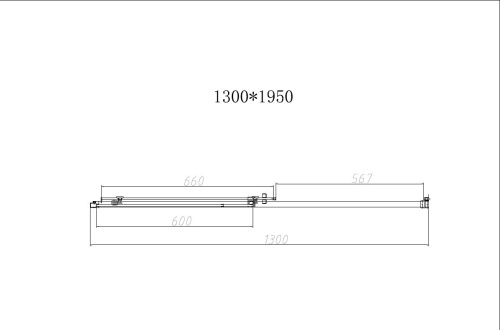 Душевая дверь Vincea Slim-N VDS-4SN130CLG 130х195 стекло прозрачное профиль золото брашированное - фото 5
