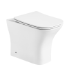 Унитаз приставной Cerutti SPA CT7841 белый с сиденьем микролифт безободковый каскадный смыв