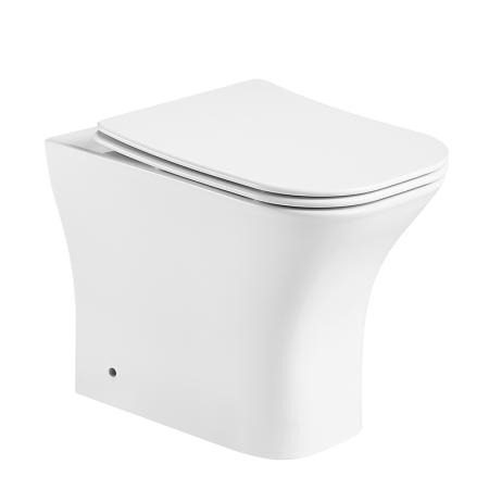 Унитаз приставной Cerutti SPA CT7841 белый с сиденьем микролифт безободковый каскадный смыв