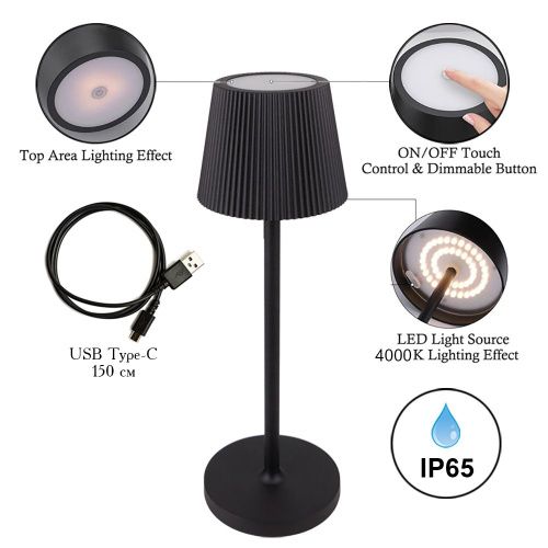 Уличный светильник Arte Lamp Fuyue (Фуыуе) A1616LT-1BK - фото 2