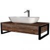 Тумба под раковину 1MarKa Grunge Loft У85846 90х50 подвесная цвет коричневый