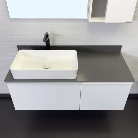 Тумба с раковиной Comforty Милан 00-00014697CF 120х50 подвесная цвет белый