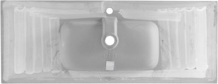 Раковина керамическая Allen Brau Glority 1.35010.20 120х50 полувстраиваемая цвет белый 1 отверстие под смеситель