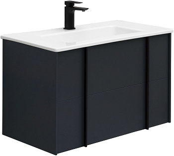 Тумба под раковину Allen Brau Reality 1.32005.AM 80х46х50 подвесная цвет черный