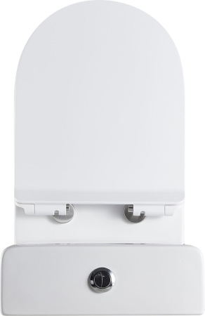 Чаша унитаза напольная Logan 00261949 цвет белый с сиденьем микролифт без бачка безободковая каскадный смыв
