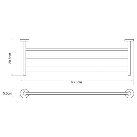 Полка в ванную комнату WasserKRAFT 6211