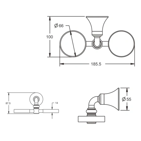 Стакан Rose RG12 RG1222