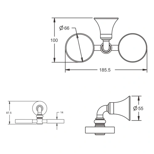 Стакан Rose RG12 RG1222 - фото 3