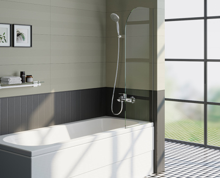 Ванна акриловая Vitra Optimum Neo 64570001000 170х75 пристенная прямоугольная без ножек