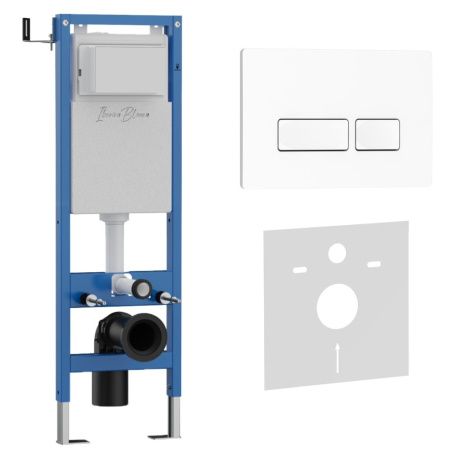 Комплект сантехническая инсталляция с клавишей смыва Iberica Blanca ESTI-R IB.001M.211