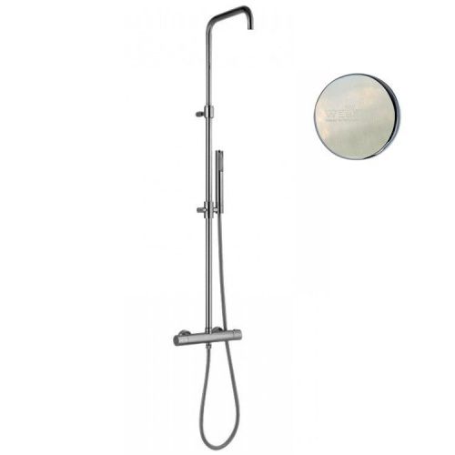 Душевая стойка Webert EL980508345 настенная цвет никель с термостатом - фото 2
