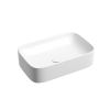 Раковина из сантехнического фарфора Ceramica Nova ELEMENT CN6053MW 60х40 накладная цвет белый без отверстий под смеситель
