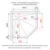 Душевой уголок RGW Stilvoll (Стилвол - На стиле) 33328200-266L 100х100 стекло с рисунком профиль золото без поддона