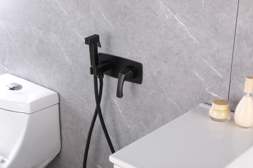 Гигиенический душ со смесителем LeMark Nubira LM6219ORB черный бронзовый - фото 2