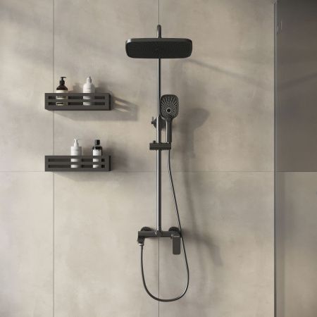 Душевая стойка Grossman Advans 500.K35.09.420 настенная цвет графит