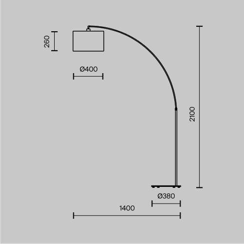 Светильник напольный Maytoni Nevada Z329-FL-01-CH - фото 4
