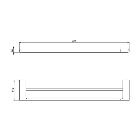 Полотенцедержатель Timo Luiro 18456/18