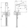 Смеситель Gessi Rettangolo K 53002#299 на раковину черный